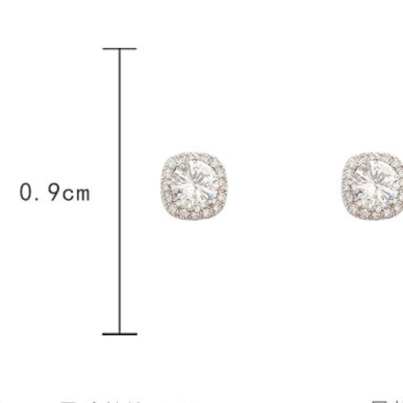 Last Pair💕Zircon Stone Stud Earrings - Picture 9 of 10